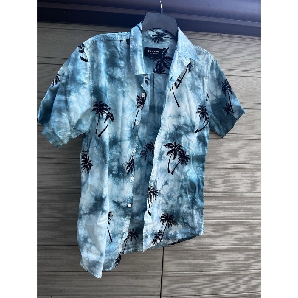 Pacsun Shirt Mens Small Hawaiian Print Button Up Short Sleeve